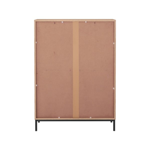 Natūralios spalvos ąžuolo dekoro spintelė 80x110 cm Celine - Støraa-image-3