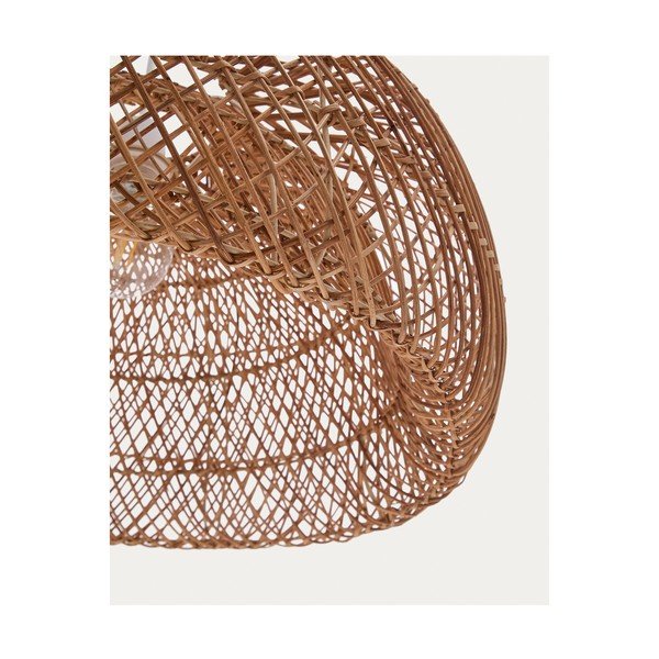 Natūralios spalvos iš rotango šviestuvo gaubtas ø 60 cm Isora – Kave Home-image-4