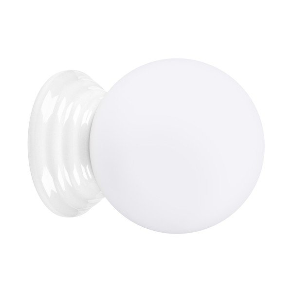 Baltos spalvos iš keramikos sieninė lempa ø 12 cm Farsa – Sollux