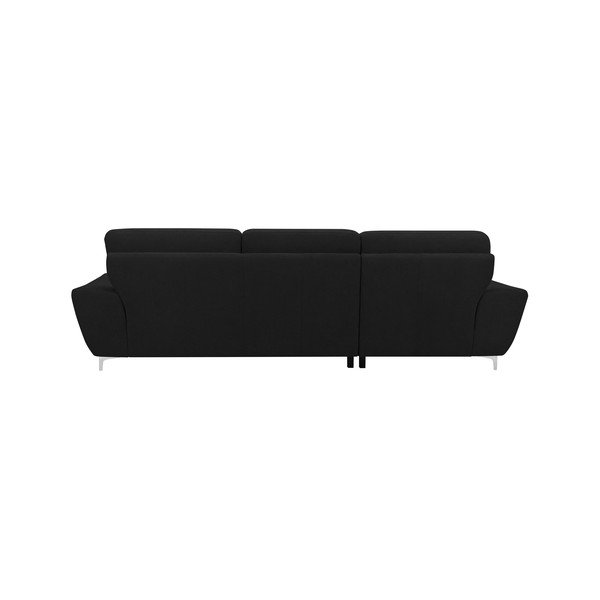 Juoda "Windsor & Co Sofos Omega" kampinė sofa-lova, dešinysis kampas-image-1