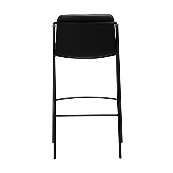 Juoda dirbtinės odos baro kėdė DAN-FORM Denmark Boto, aukštis 95 cm-image-3