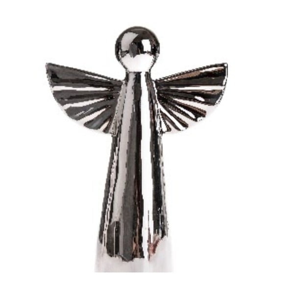 Keraminis sidabrinis sidabrinis angelo Dakls formos papuošalas, aukštis 12,6 cm