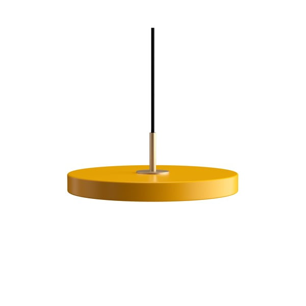 Kabantis šviestuvas geltonos spalvos LED su metaliniu gaubtu ø 31 cm Asteria Mini – UMAGE