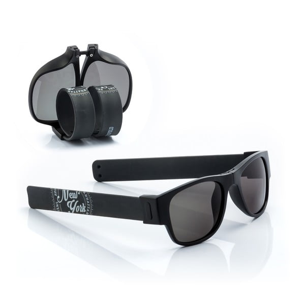 Juodi "InnovaGoods Sunfold ST1" akiniai nuo saulės