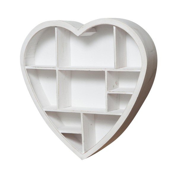 "Crido Consulting Heart" medinė sieninė knygų spinta, 61 x 60 cm-image-1