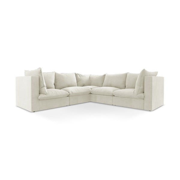 Smėlio spalvos kampinė sofa Manao – Makamii