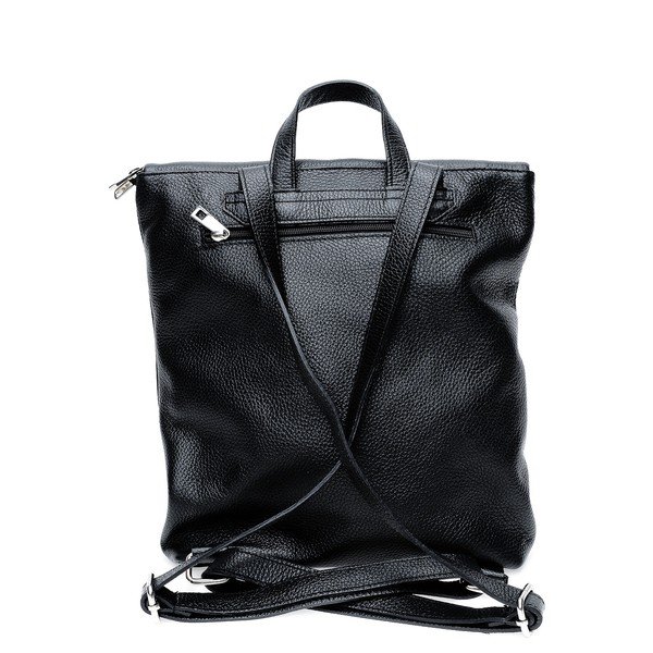 Juoda odinė kuprinė Isabella Rhea-image-3