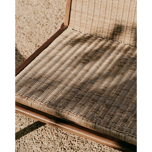 Natūralios spalvos medžio masyvo sodo krėslas Itani – Kave Home-image-3