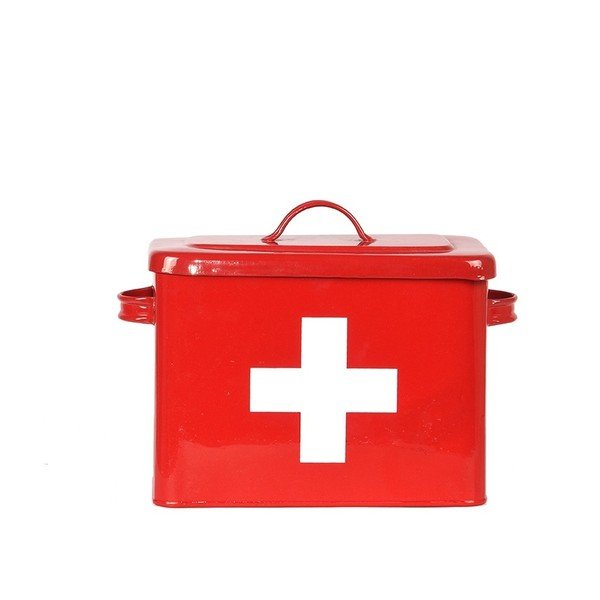 Raudona skardinė dėžutė LABEL51 Firt Aid-image-2