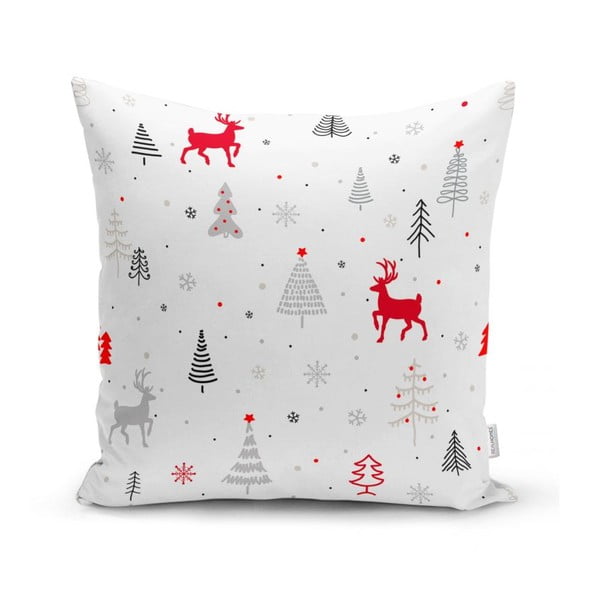 Dekoratyviniai pagalvių užvalkalai 4 vnt. su Kalėdų motyvu 43x43 cm Snowflakes – Mila Home-image-3