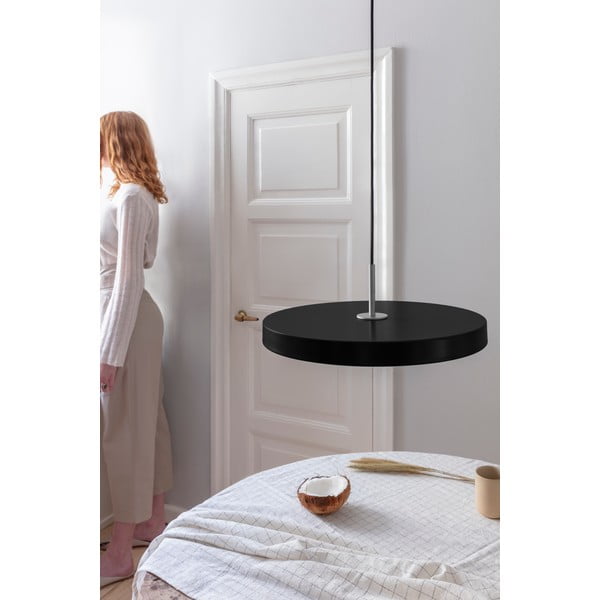 Kabantis šviestuvas juodos spalvos LED su pritemdymo funkcija ø 43 cm su metaliniu gaubtu Asteria Plus Medium – UMAGE-image-1
