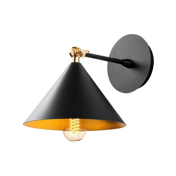 Sieninė lempa juodos spalvos Berceste – Opviq lights-image-2
