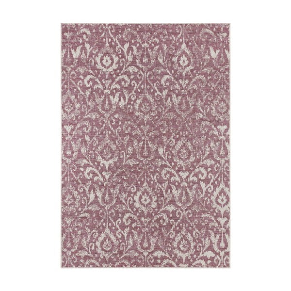 Violetinės ir smėlio spalvos lauko kilimas NORTHRUGS Hatta, 160 x 230 cm