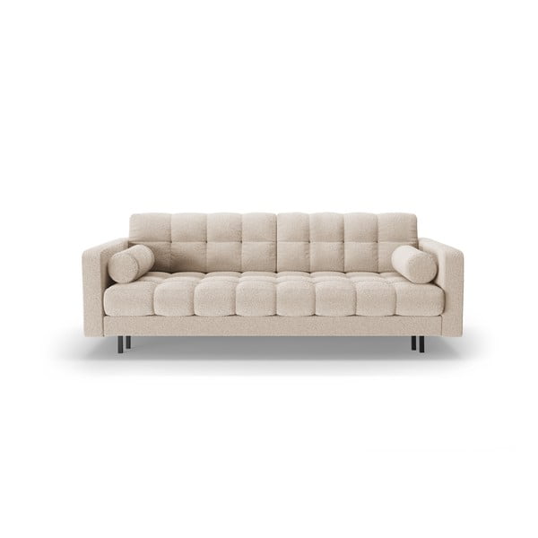 Smėlio spalvos iš boucle sulankstoma/su sandėliavimo vieta sofa 222 cm Bali – Cosmopolitan Design