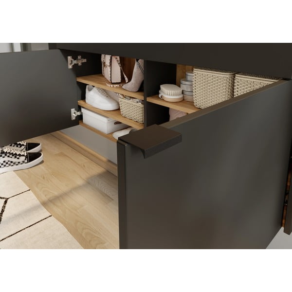 Koridoriaus baldas antracito spalvos/natūralios spalvos Ameca – Germania-image-1