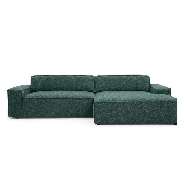 Žalios spalvos sulankstoma/ar elektrisko sēdekļa regulēšanu kampinė sofa (su dešiniuoju kampu) Abel – Bobochic Paris