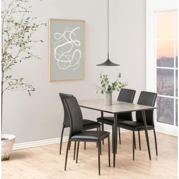 Juodai rudas valgomojo stalas Actona Wilma, 120 x 80 cm-image-1