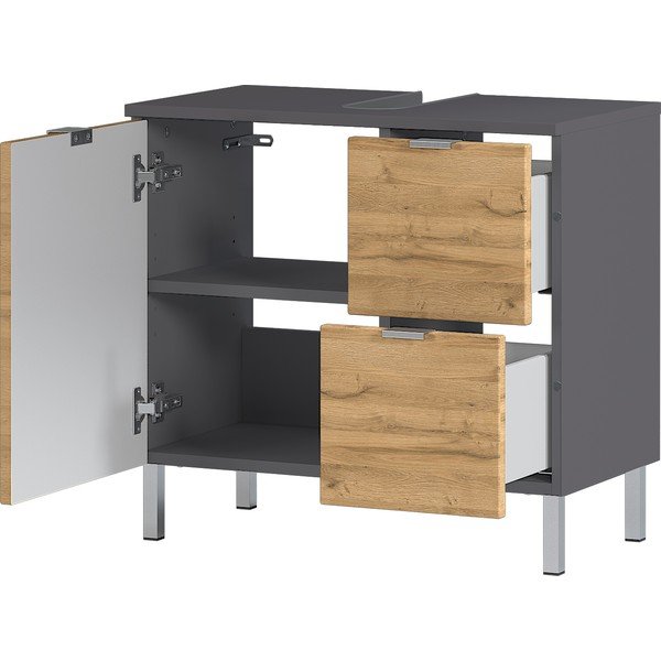 Spintelė po praustuvu su ąžuolo dekoru Germania Mauresa, plotis 60 cm-image-3