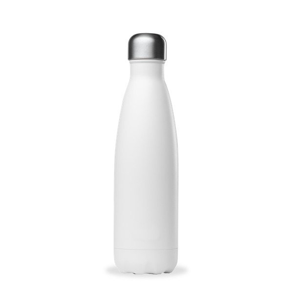 Baltas nerūdijančio plieno kelioninis butelis 500 ml Matt - Qwetch-image-2