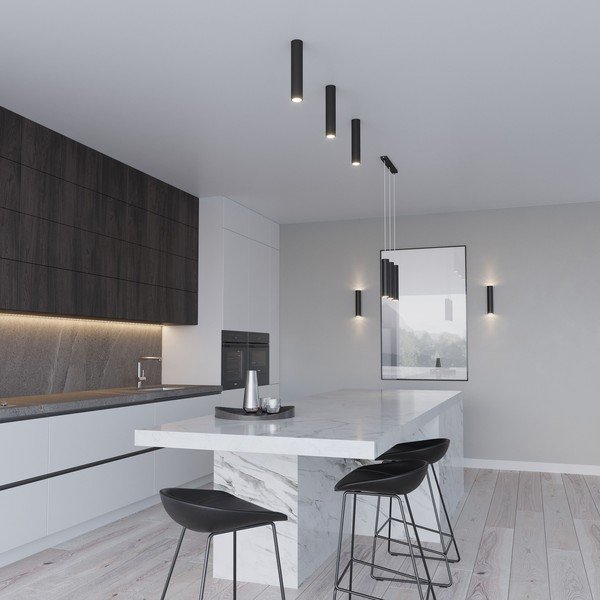 Juodos spalvos iš metalo kabantis šviestuvas Castro – Sollux-image-4