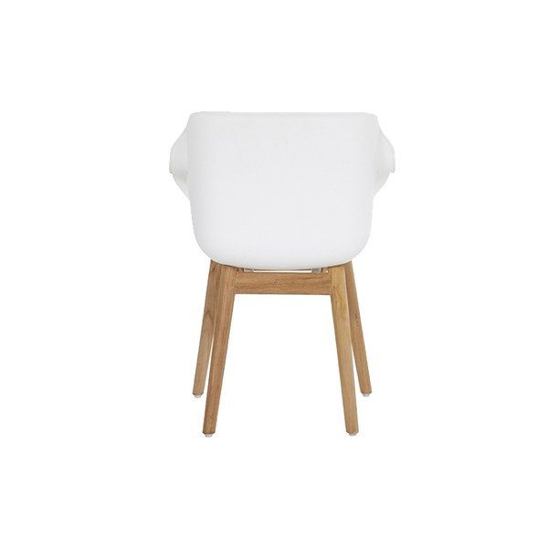 Plastikinės sodo kėdės baltos spalvos 2 vnt. Sophie Teak – Hartman-image-4