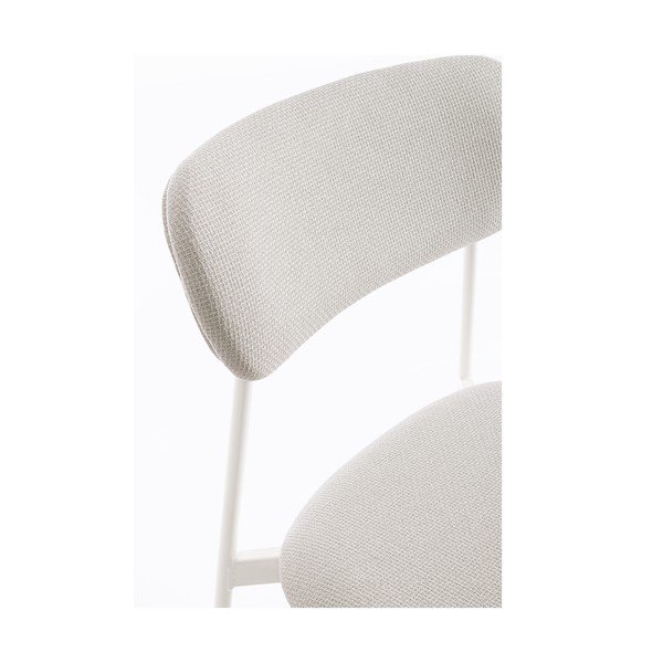 Baltos spalvos iš audinio valgomojo kėdė Inka – Yes Everyday-image-1