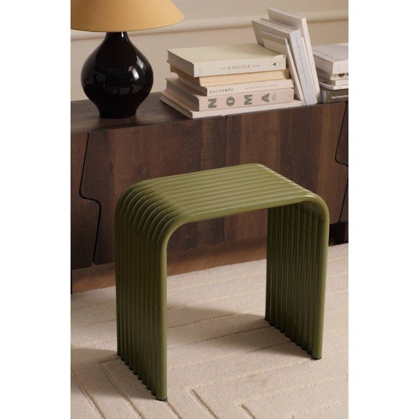 Khaki spalvos iš metalo taburetė Multron – Ellos Home-image-1