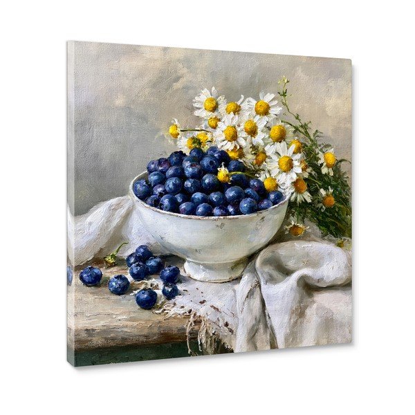 Spausdintas paveikslas tapyba ant drobės 32x32 cm Blueberry Bowl – Styler-image-3