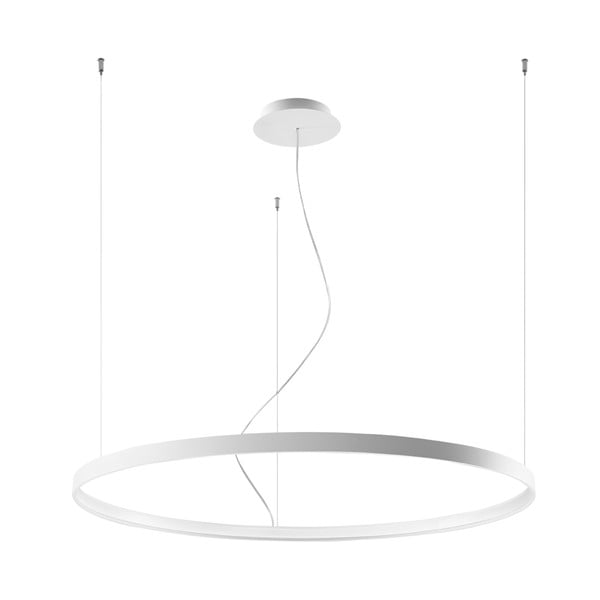 Baltas pakabinamas šviestuvas Nice Lamps Ganica, ø 100 cm