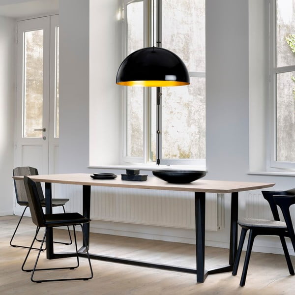 Juodas lubinis šviestuvas Opviq lights Berceste, ø 60 cm-image-4