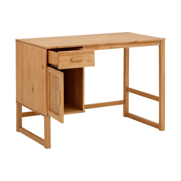 Darbo stalas iš pušies medienos 60x110 cm Jolene - Støraa-image-2