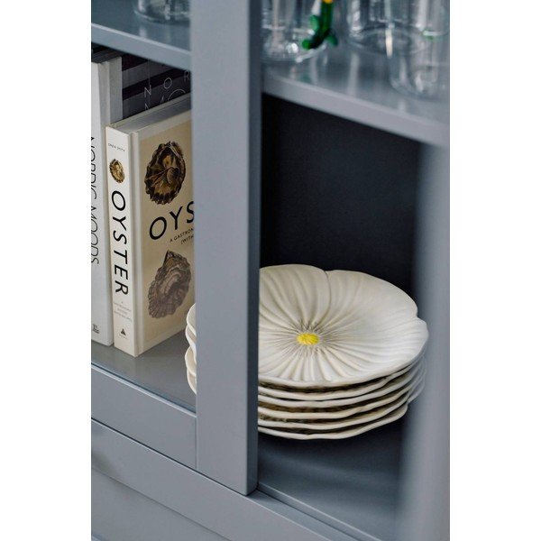 Pilkos spalvos iš MDF plokštės pakabinama vitrina 85x170,5x35 cm Prato – Ellos Home-image-2