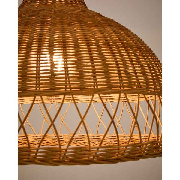 Natūralios spalvos iš rotango šviestuvo gaubtas ø 40 cm Loura – Kave Home-image-3