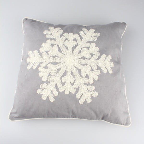 Pilkas Dakls Icy užvalkalas ant pagalvės, 40 x 40 cm