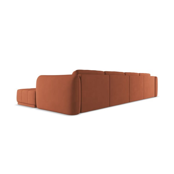 Oranžinės spalvos kampinė sofa Hoku – Makamii-image-4