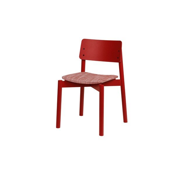 Raudonos spalvos galima dėti viena ant kitos valgomojo kėdė Wem – noo.ma
