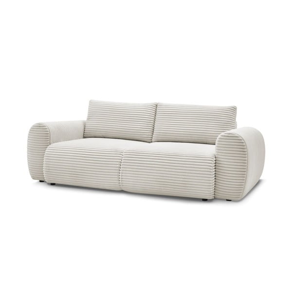 Iš kordinio velveto sulankstoma sofa kreminės spalvos 257 cm Lucien – Bobochic Paris-image-3