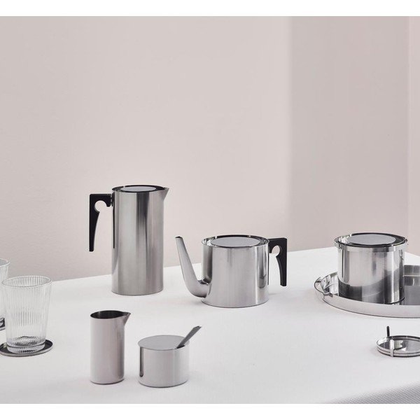 Sidabrinės spalvos iš nerūdijančio plieno arbatinukas 1,25 l Arne Jacobsen – Stelton-image-1