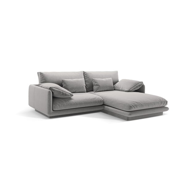 Kampinė sofa šviesiai pilkos spalvos (su dešiniuoju kampu) Torino – Micadoni Home-image-2