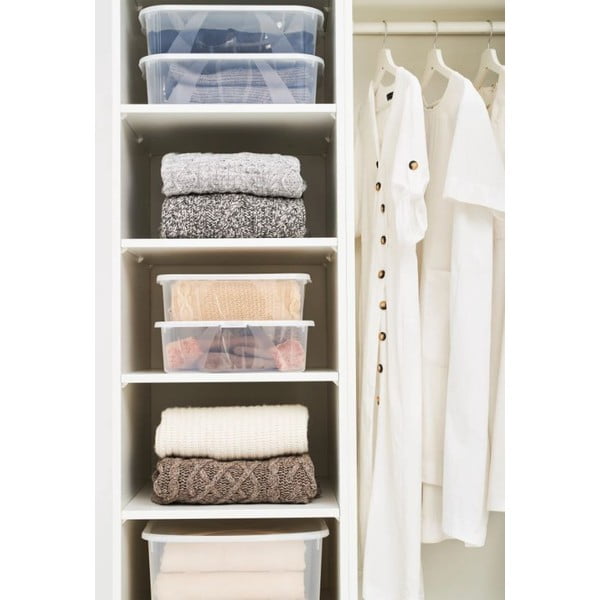 Plastikinė dėžė su dangčiu 50 l Lona - Rotho-image-2