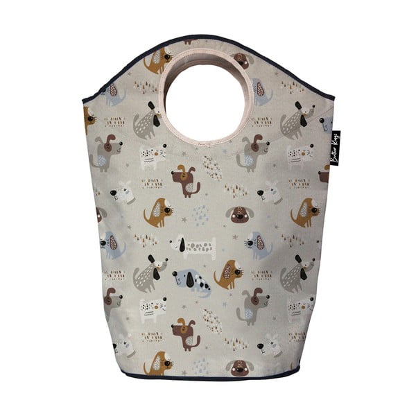 Iš tekstilės vaikiškas krepšys smėlio spalvos 57x26x70 cm Woof Woof – Butter Kings