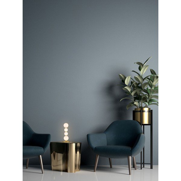 Baltos spalvos/auksinės spalvos iš metalo stalinis šviestuvas LED (aukštis 31 cm) su stiklo gaubtu Perla – Nova Luce-image-1