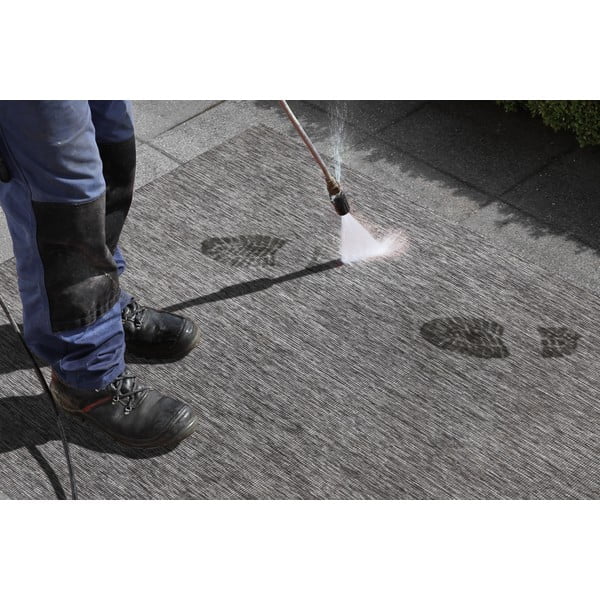 Pilkas dvipusis lauko kilimas NORTHRUGS Miami, 80 x 350 cm-image-1