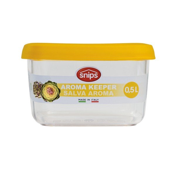 Geltonas maisto produktų indelis "Snips Snowflake", 0,5 l-image-1