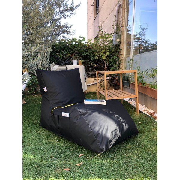 Sodo sėdmaišis juodos spalvos Daybed – Floriane Garden-image-3