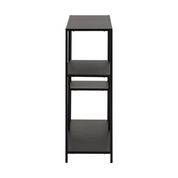 Iš metalo knygų spinta  juodos spalvos 80x86 cm Newcastle – Actona-image-3