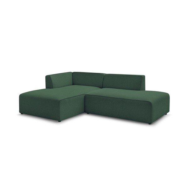 Žalios spalvos modulinė kampinė sofa (su kairiuoju kampu/„L“ formos) Megeve – Bobochic Paris-image-3