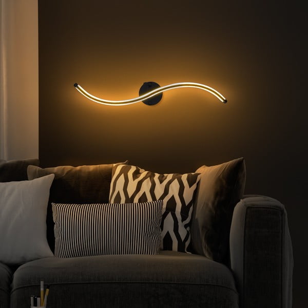 Sieninė lempa juodos spalvos LED Yilan – Opviq lights-image-4