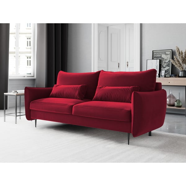 Raudona sofa-lova su daiktadėže Cosmopolitan Design Vermont-image-1