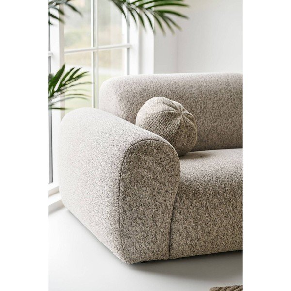 Pilkai smėlinės spalvos kampinė sofa (su dešiniuoju kampu/su gultu) Clyde – House Nordic-image-4
